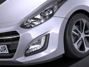Hyundai i30 5-door 2015 3D 모델