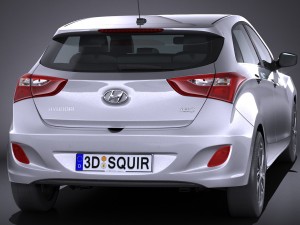 Hyundai i30 5-door 2015 3D 모델
