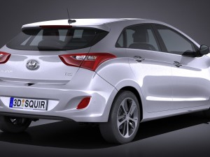 Hyundai i30 5-door 2015 3D 모델