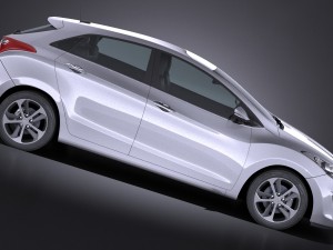 Hyundai i30 5-door 2015 3D 모델