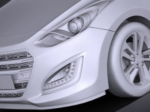 Hyundai i30 5-door 2015 3D 모델