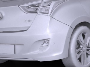 Hyundai i30 5-door 2015 3D 모델
