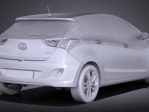 Hyundai i30 5-door 2015 3D 모델