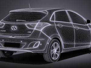 Hyundai i30 5-door 2015 3D 모델