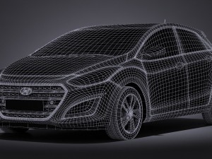Hyundai i30 5-door 2015 3D 모델