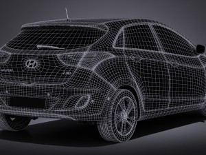 Hyundai i30 5-door 2015 3D 모델