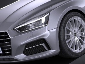 Audi A5 Coupe 2017 Modello 3D