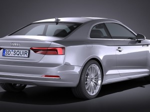 Audi A5 Coupe 2017 Modello 3D