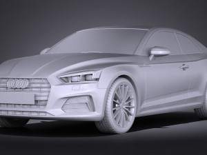 Audi A5 Coupe 2017 Modello 3D