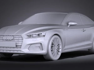 Audi A5 Coupe 2017 3D Model