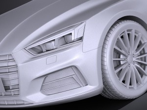 Audi A5 Coupe 2017 Modello 3D