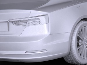 Audi A5 Coupe 2017 Modello 3D