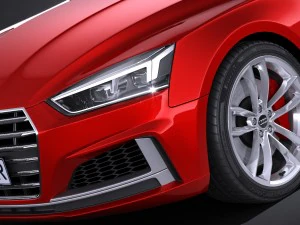 Audi S5 Coupe 2017 3D Model
