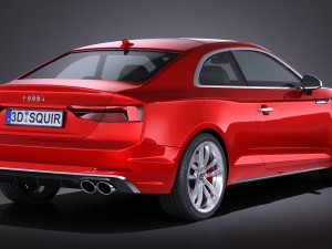 Audi S5 Coupe 2017 Modello 3D