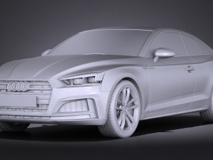 Audi S5 Coupe 2017 Modello 3D