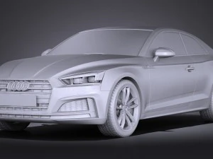 Audi S5 Coupe 2017 3D Model