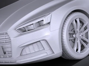 Audi S5 Coupe 2017 3D Model