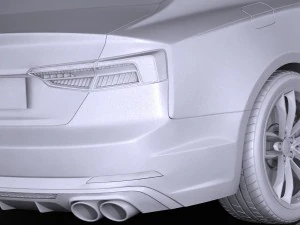 Audi S5 Coupe 2017 3D Model