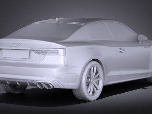 Audi S5 Coupe 2017 Modello 3D