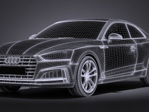 Audi S5 Coupe 2017 Modello 3D