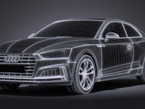 Audi S5 Coupe 2017 3D Model