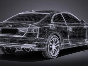 Audi S5 Coupe 2017 3D Model