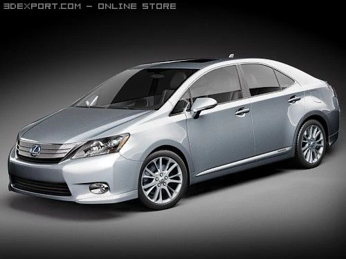 Lexus HS 250H 2010 3D Model .c4d .max .obj .3ds .fbx .stl .blend 