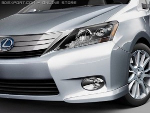 Lexus HS 250H 2010 3D Модель