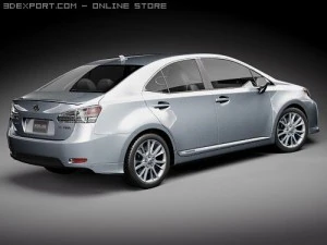 Lexus HS 250H 2010 3D Model