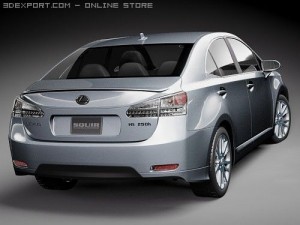 Lexus HS 250H 2010 3D Модель