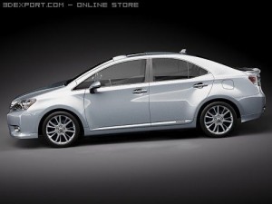 Lexus HS 250H 2010 3D Модель