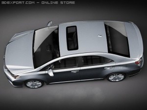 Lexus HS 250H 2010 3D Модель