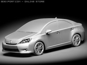 Lexus HS 250H 2010 3D Модель