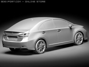 Lexus HS 250H 2010 3D Модель