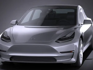 Tesla Modelo 3 2018 Modelo 3D