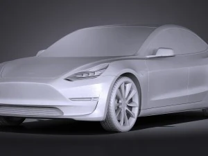 Tesla Modelo 3 2018 Modelo 3D