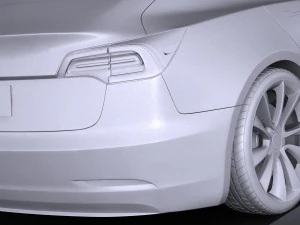 Tesla Modelo 3 2018 Modelo 3D