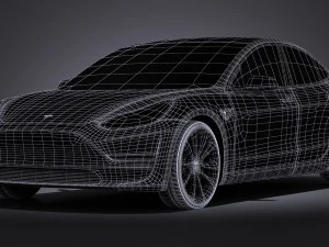Tesla Modelo 3 2018 Modelo 3D