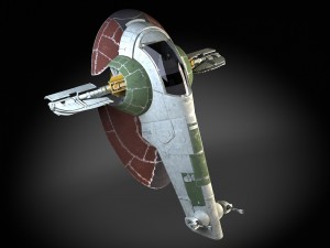Star wars boba fett slave i 3D Model