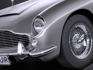 Aston Martin DB5 1963 vray 3D Model