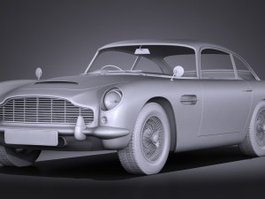 Aston Martin DB5 1963 vray 3D Model
