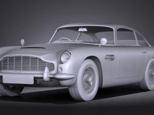 Aston Martin DB5 1963 vray 3D Model