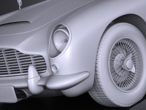 Aston Martin DB5 1963 vray 3D Model