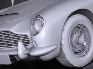 Aston Martin DB5 1963 vray 3D Model