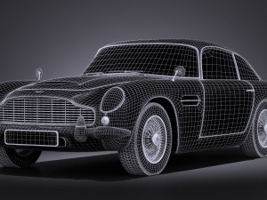 Aston Martin DB5 1963 vray 3D Model