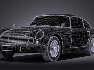 Aston Martin DB5 1963 vray 3D Model