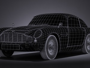 Aston Martin DB5 1963 vray 3D Model