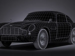 Aston Martin DB5 1963 vray 3D Model