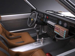 Audi Sport Quattro S1 E2 1985 Vray 3D Model