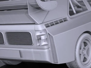 Audi Sport Quattro S1 E2 1985 Vray 3D Model